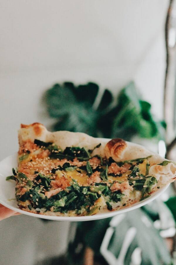奶油菠菜鮪魚PIZZA【 四分之一切片】：圖片 2